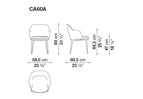 Caratos Chair | Maxalto | JANGEORGe Interior Design