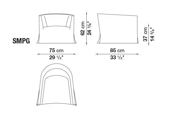 Crono Armchair | Maxalto | JANGEORGe Interior Design