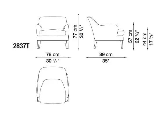 Febo Armchair | Maxalto | JANGEORGe Interior Design