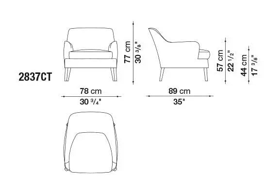 Febo Armchair | Maxalto | JANGEORGe Interior Design