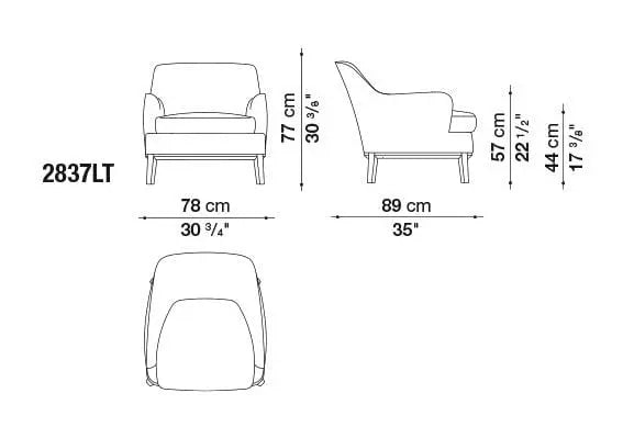 Febo Armchair | Maxalto | JANGEORGe Interior Design