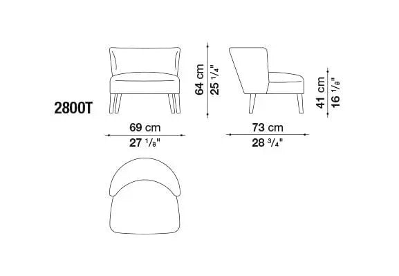 Febo Armchair | Maxalto | JANGEORGe Interior Design