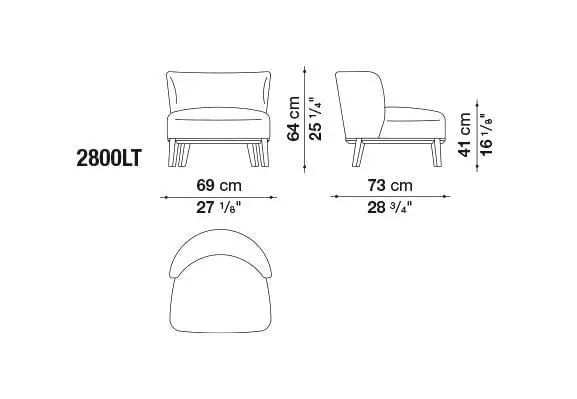 Febo Armchair | Maxalto | JANGEORGe Interior Design