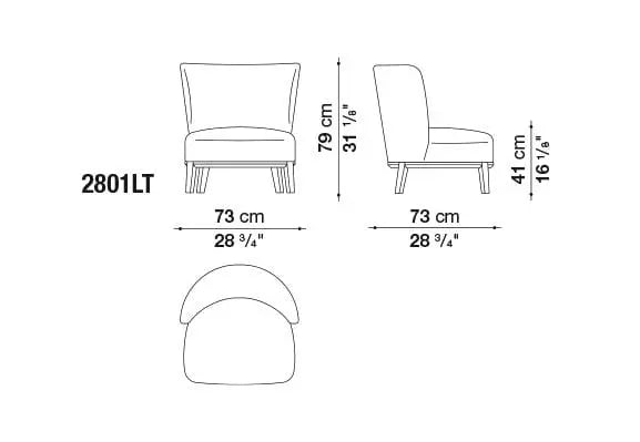 Febo Armchair | Maxalto | JANGEORGe Interior Design