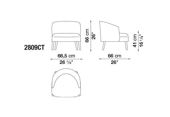 Febo Armchair | Maxalto | JANGEORGe Interior Design