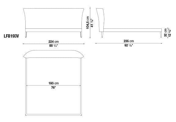 Febo Bed | Maxalto | JANGEORGe Interior Design