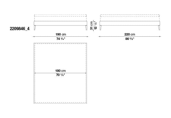 Filemone - Ovidio Bed | Maxalto | JANGEORGe Interior Design