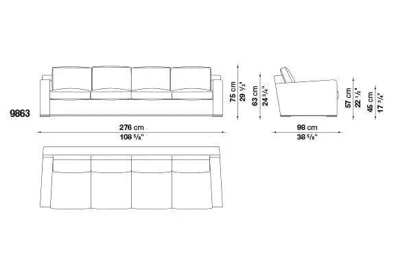 Imprimatur Sofa | Maxalto | JANGEORGe Interior Design