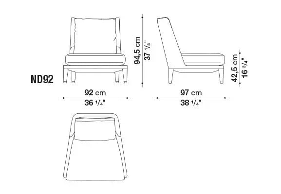 Nidus Armchair | Maxalto | JANGEORGe Interior Design