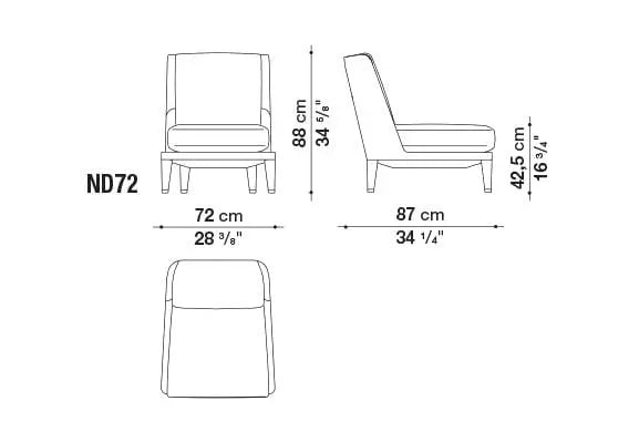 Nidus Armchair | Maxalto | JANGEORGe Interior Design