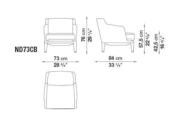 Nidus Armchair | Maxalto | JANGEORGe Interior Design