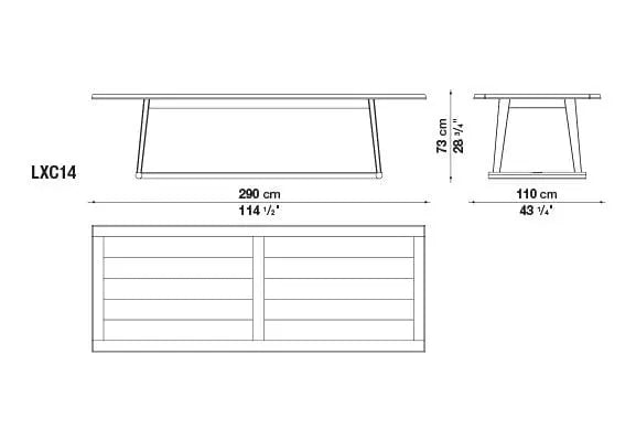 Recipio '14 Table | Maxalto | JANGEORGe Interior Design