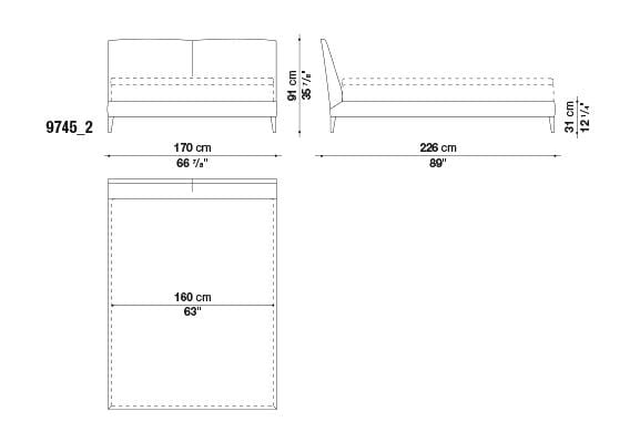 Selene Bed | Maxalto | JANGEORGe Interior Design