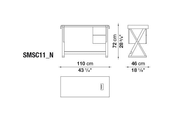 Sidus Writing desk | Maxalto | JANGEORGe Interior Design