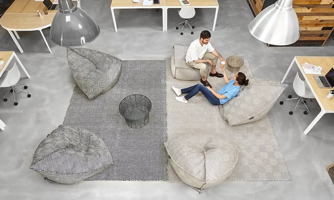 Sail - Pouf 100% New Wool | GAN RUGS | JANGEORGe Interior Design