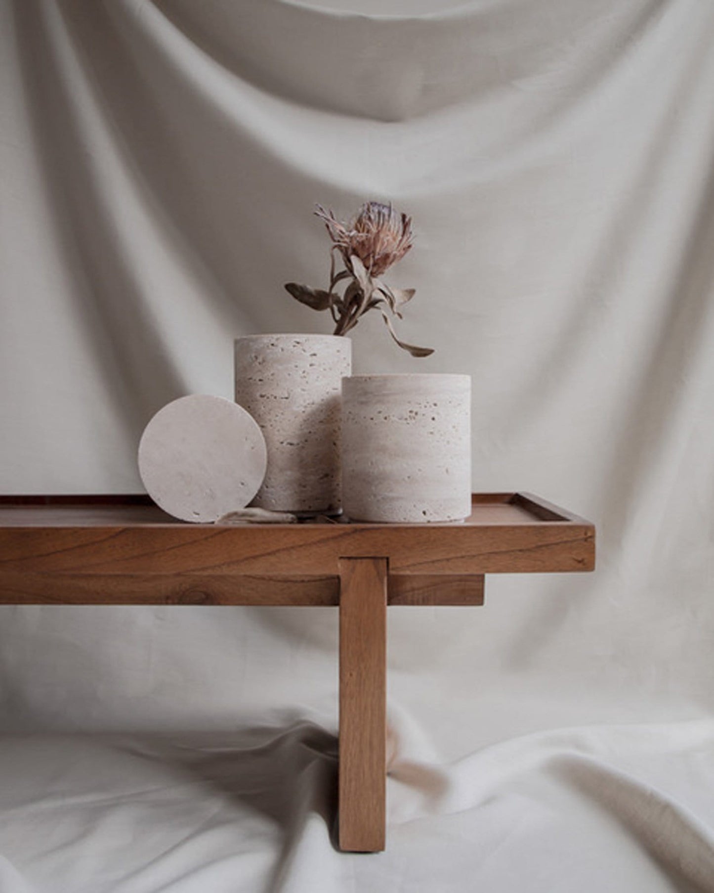 Bicci De' Medici Travertine Vase | Studio Waow | JANGEORGe Interior Design