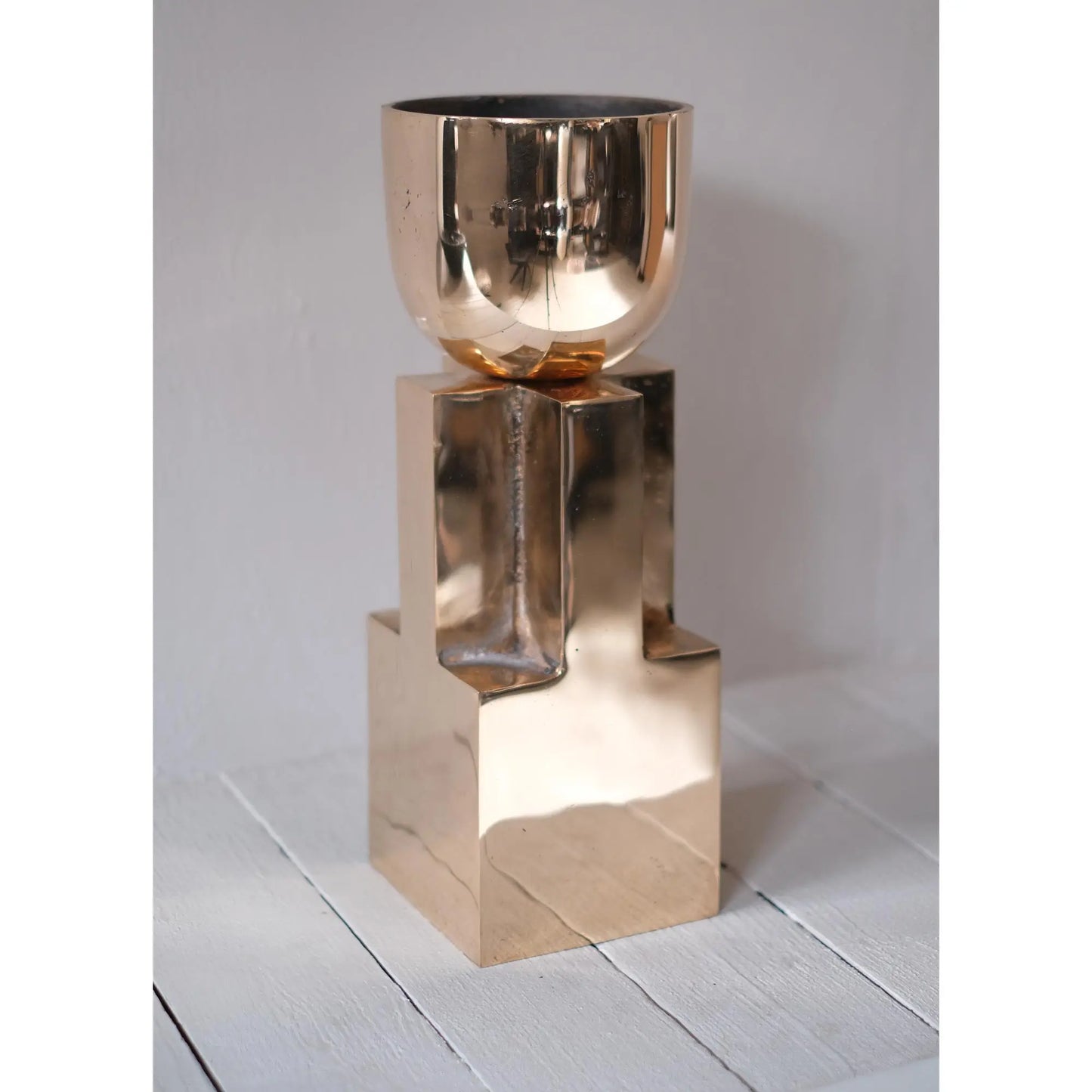 Goblet Vase - Bowl Bronze - JANGEORGe Interiors & Furniture