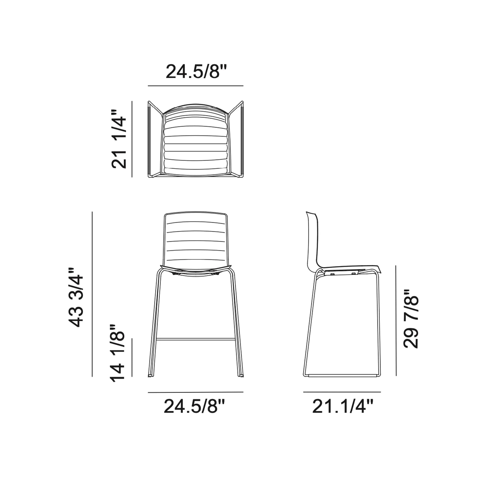 Catifa 46 - Bar Stool - Sled (0473) - JANGEORGe Interiors & Furniture