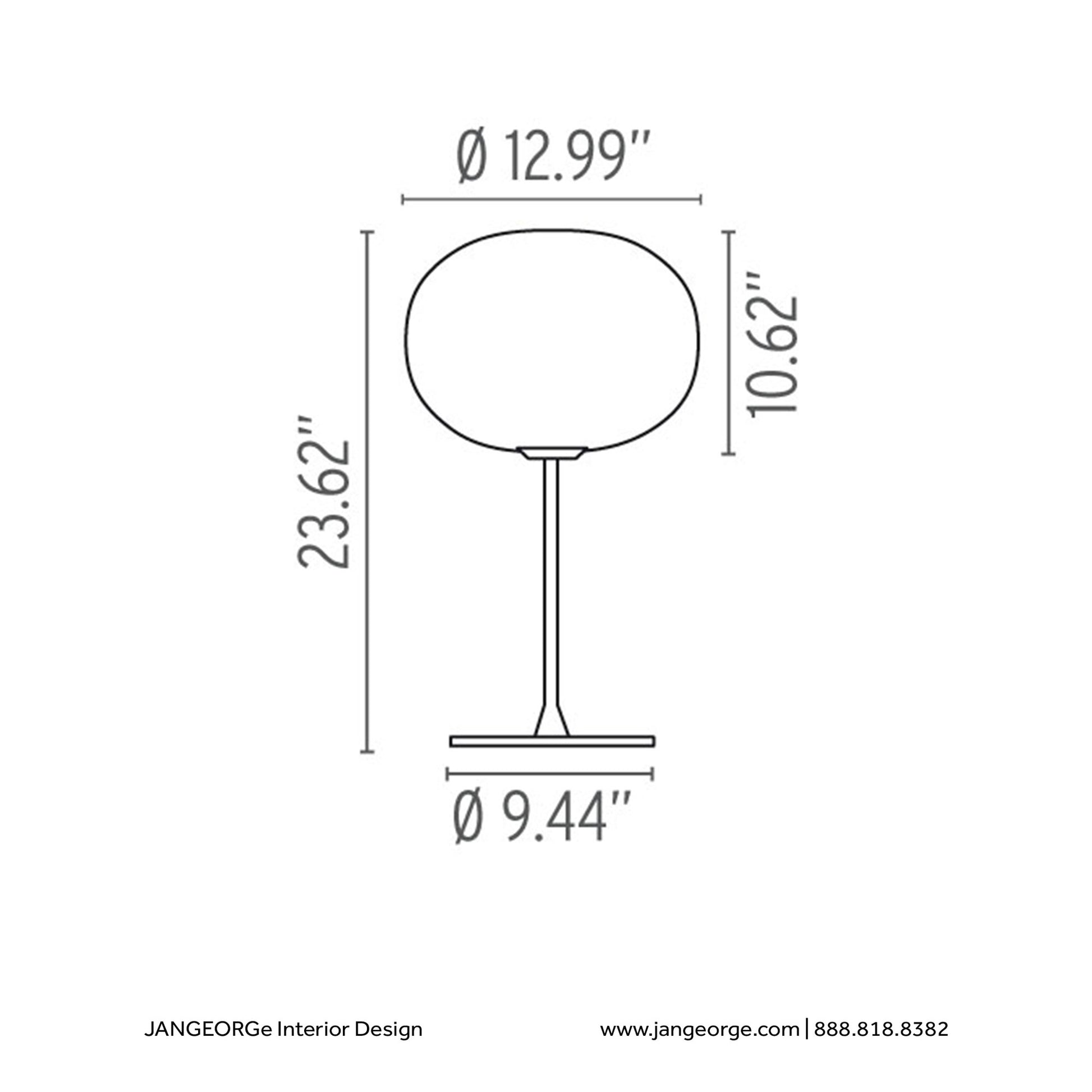 JANGEORGe Interiors & Furniture Flos Glo-Ball T Dimmable Table Lamp