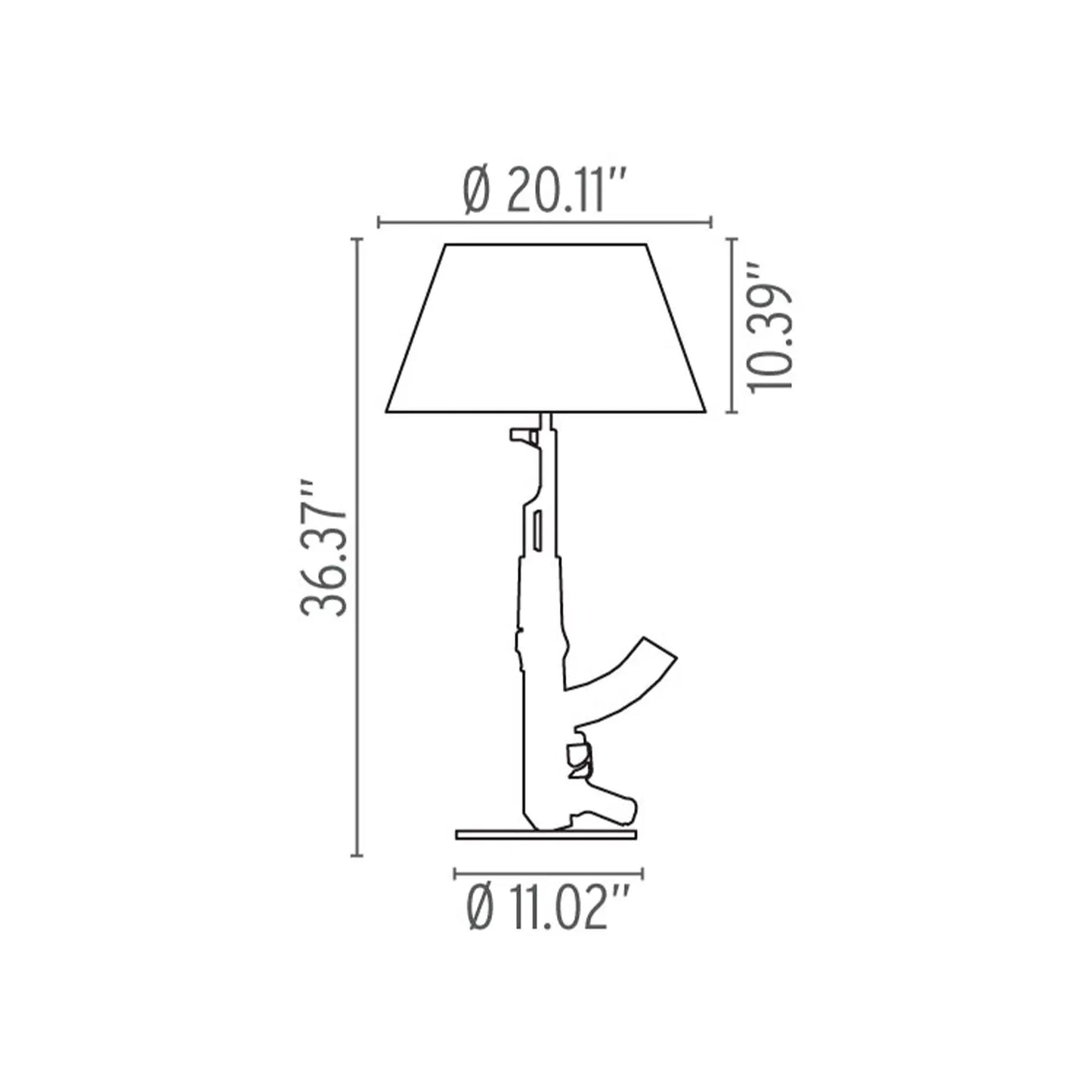 Guns - Table Lamp - JANGEORGe Interiors & Furniture