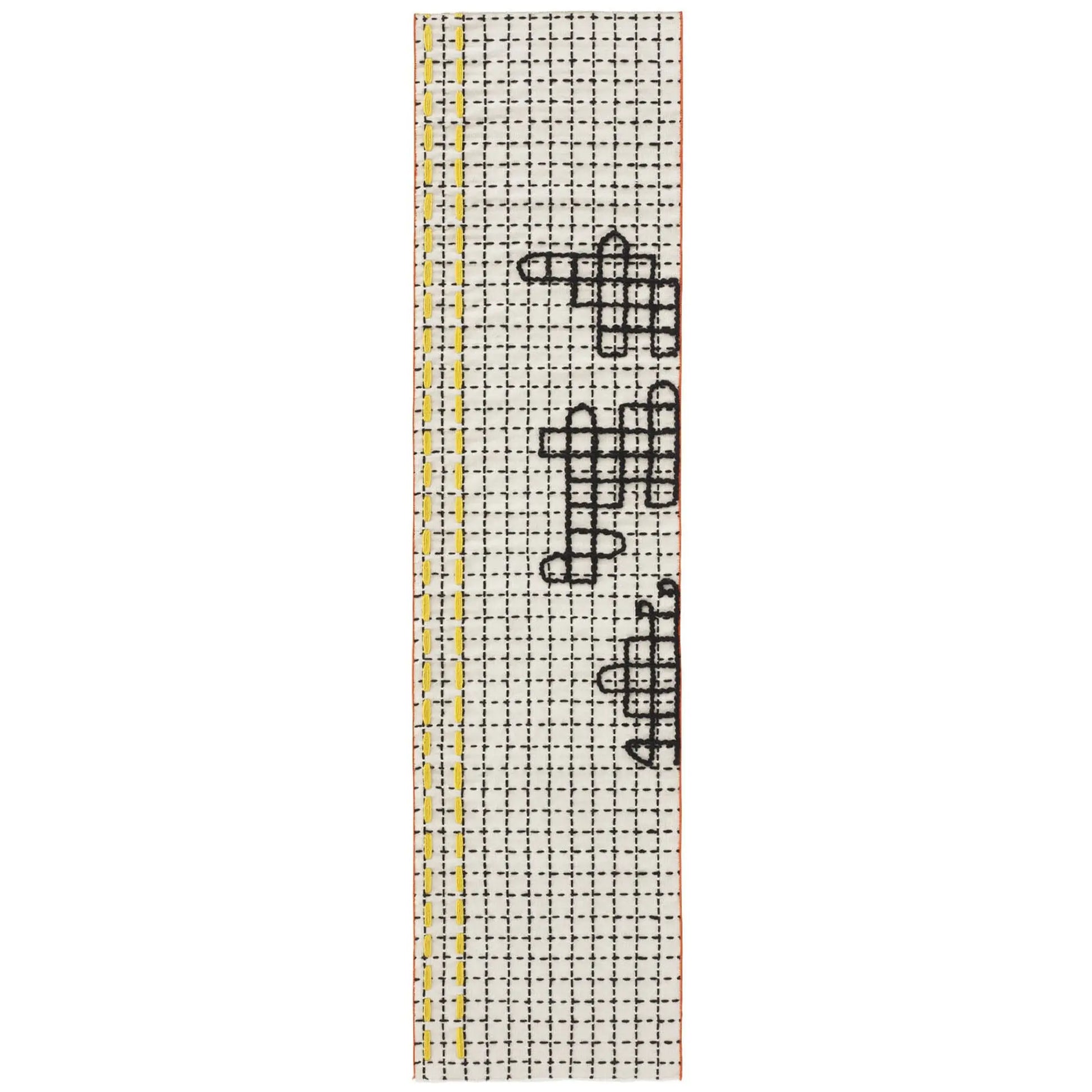 JANGEORGe Interiors & Furniture Gan Rugs Bandas Single D Rug White