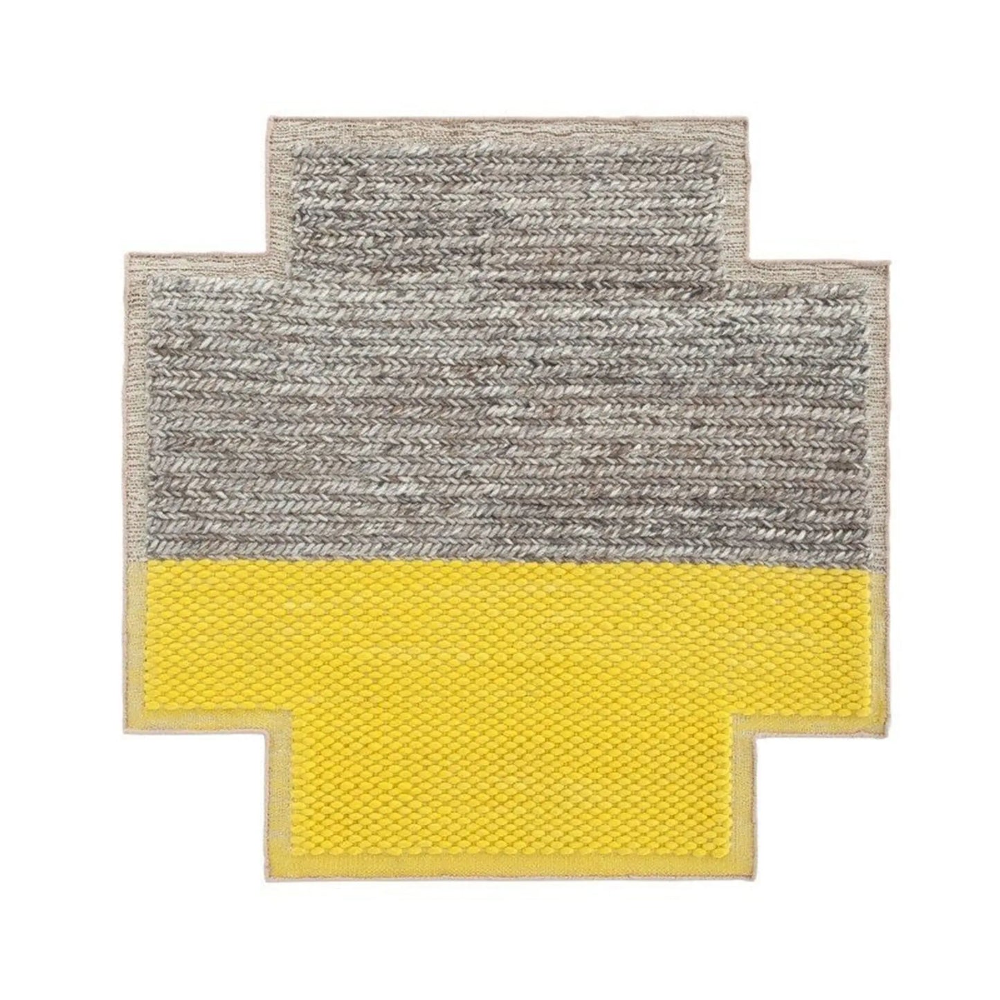 JANGEORGe Interiors & Furniture Gan Rugs Mangas Space Square Plait Yellow