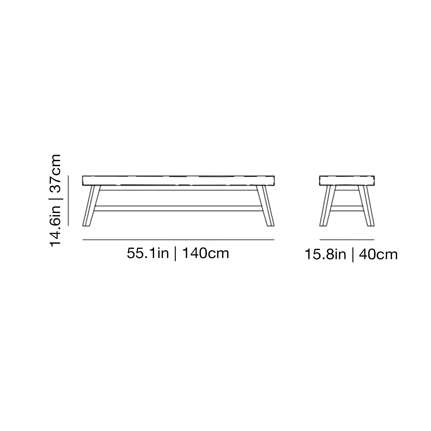 Gray 15 - Bench - JANGEORGe Interiors & Furniture