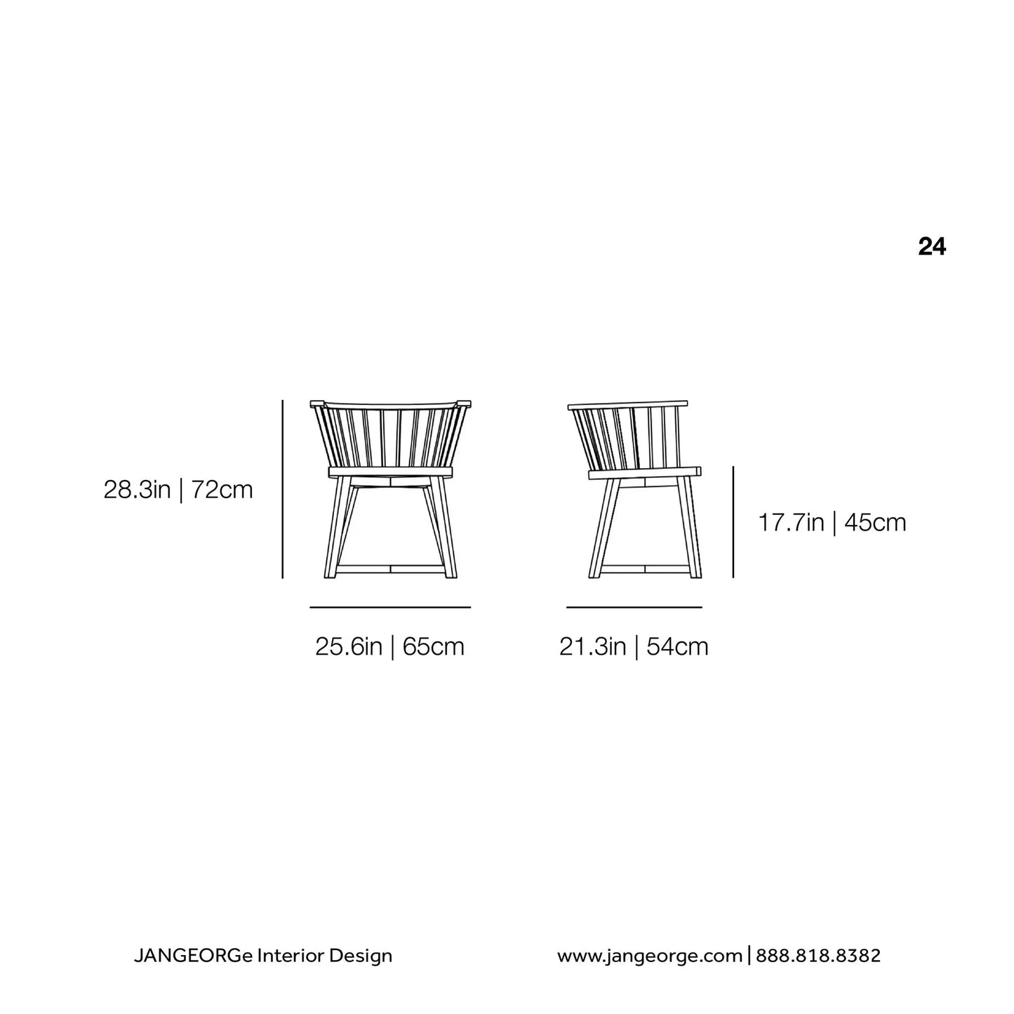 Gray 24 - Chair - JANGEORGe Interiors & Furniture