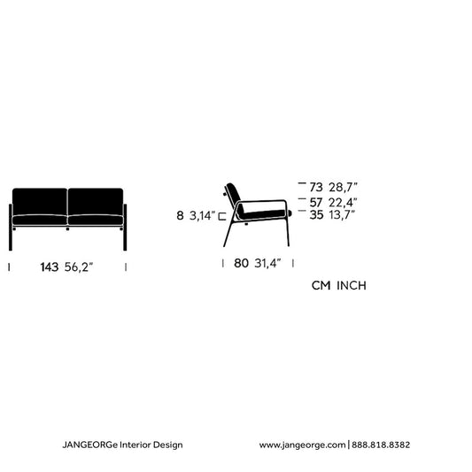 JANGEORGe Interiors & Furniture Ketall Park Life 2 Seater Sofa