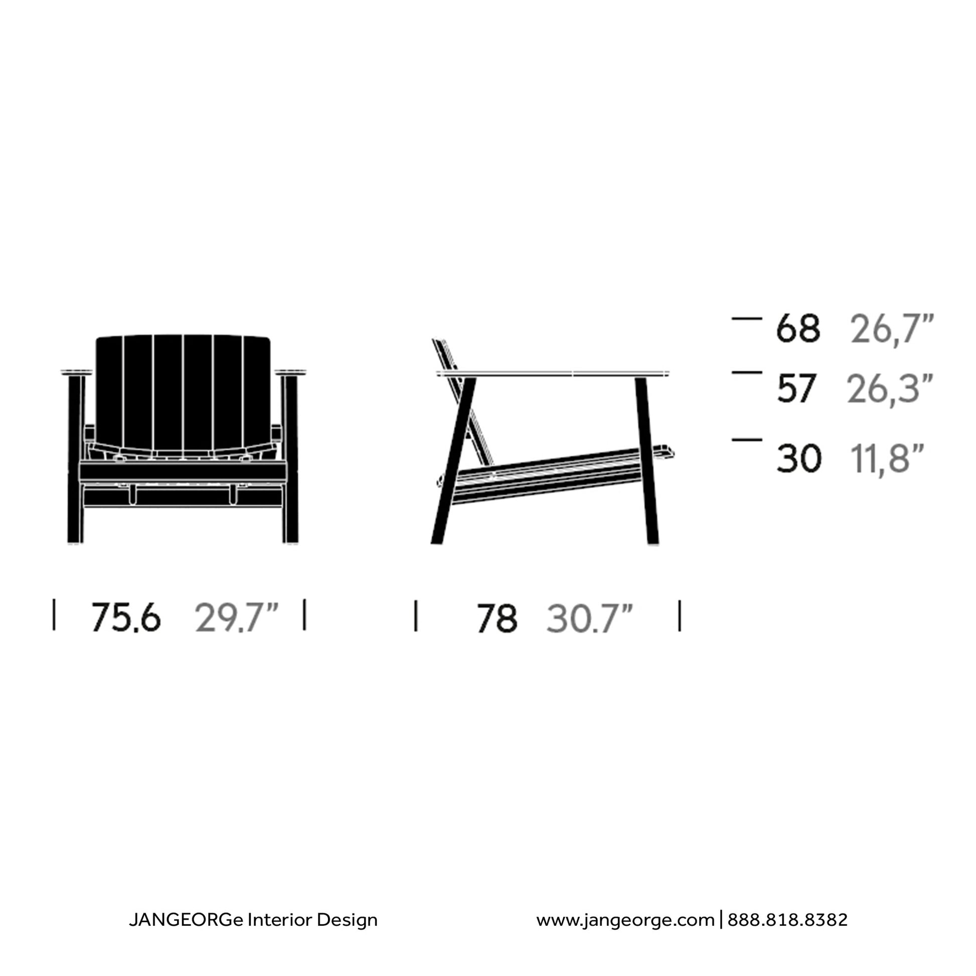 JANGEORGe Interiors & Furniture Kettal Riva 1 Seater Sofa