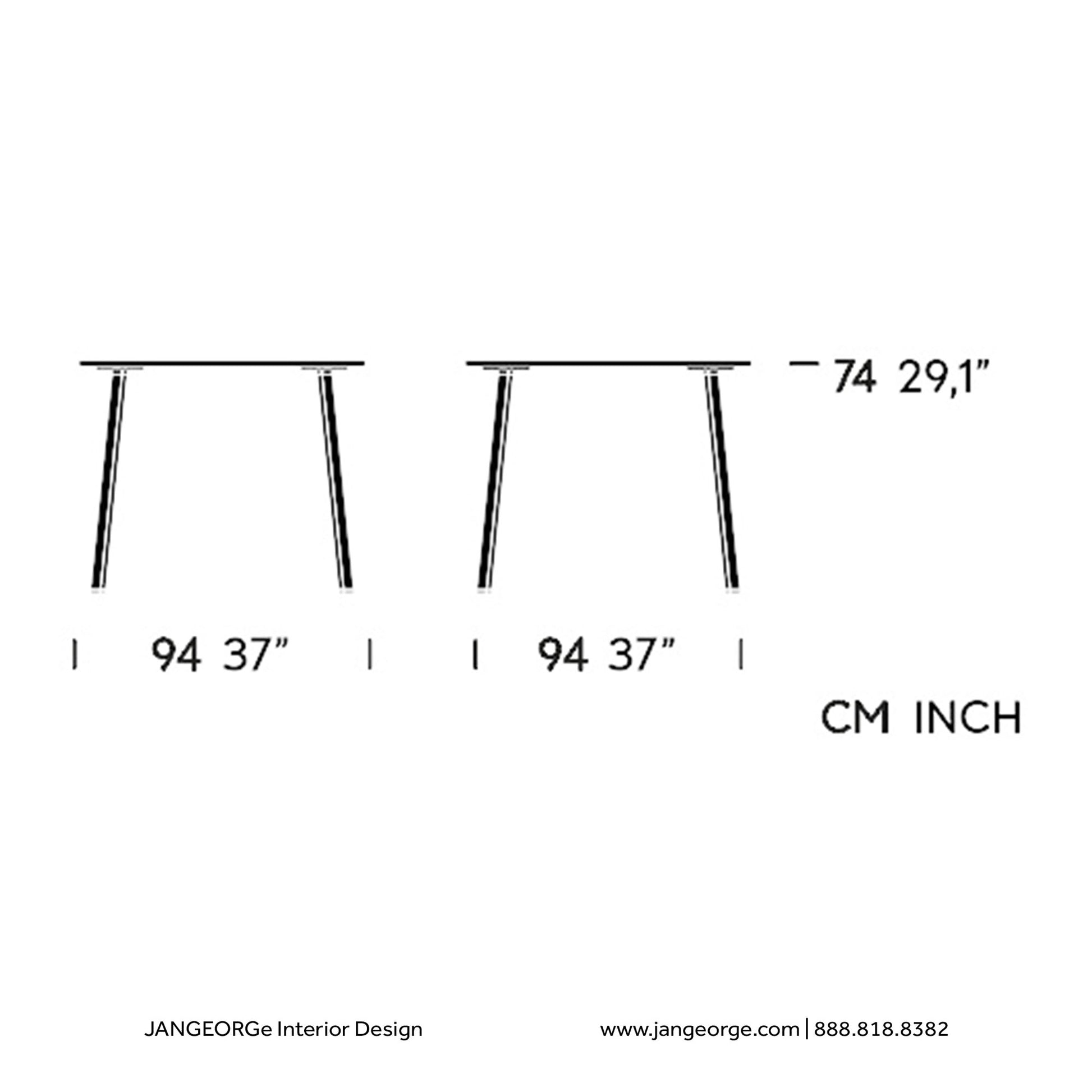 JANGEORGe Interiors & Furniture Kettal Village Square Dining Table 94x94