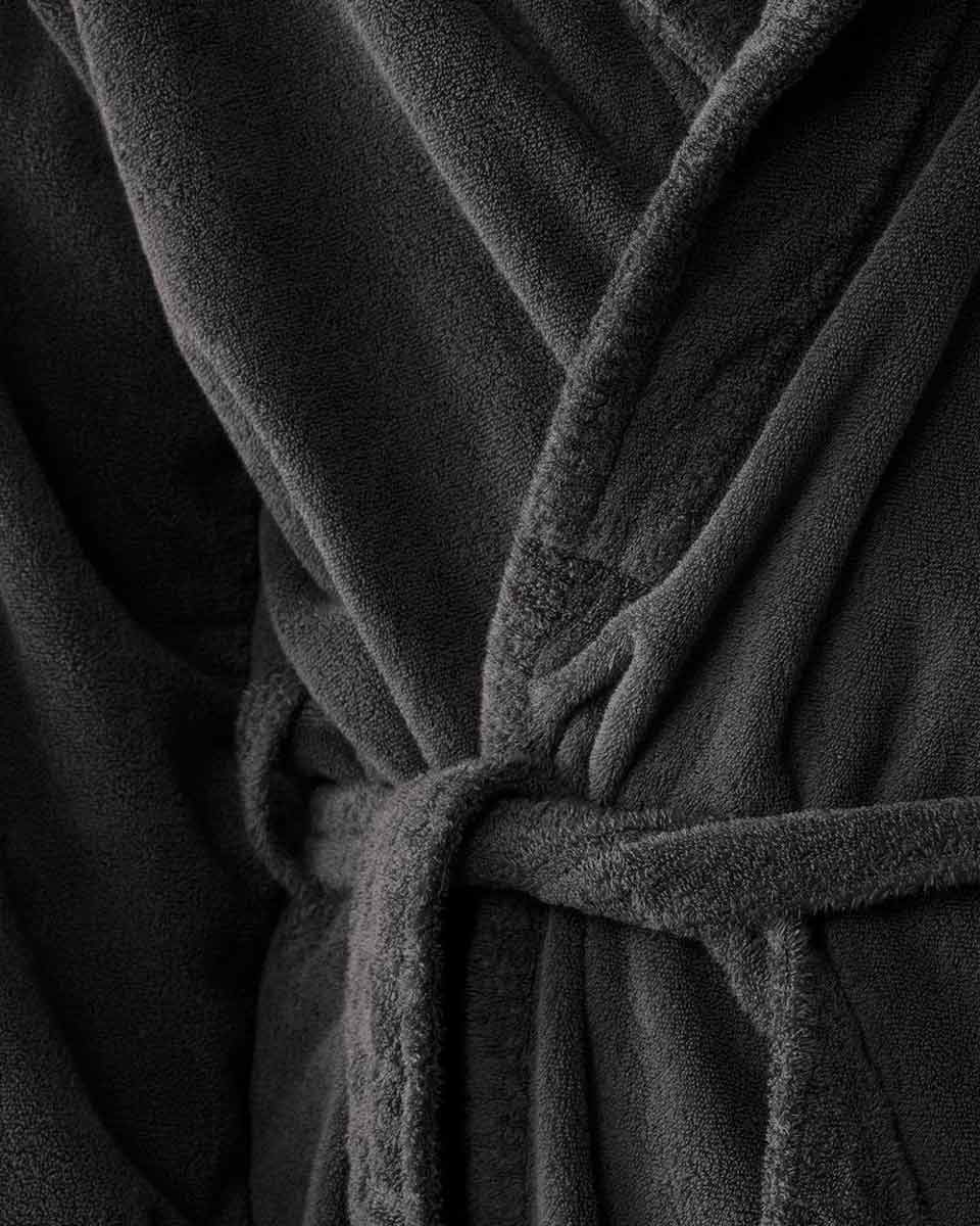 JANGEORGe Interiors & Furniture Society Limonta Crisp Bathrobe Anthracite