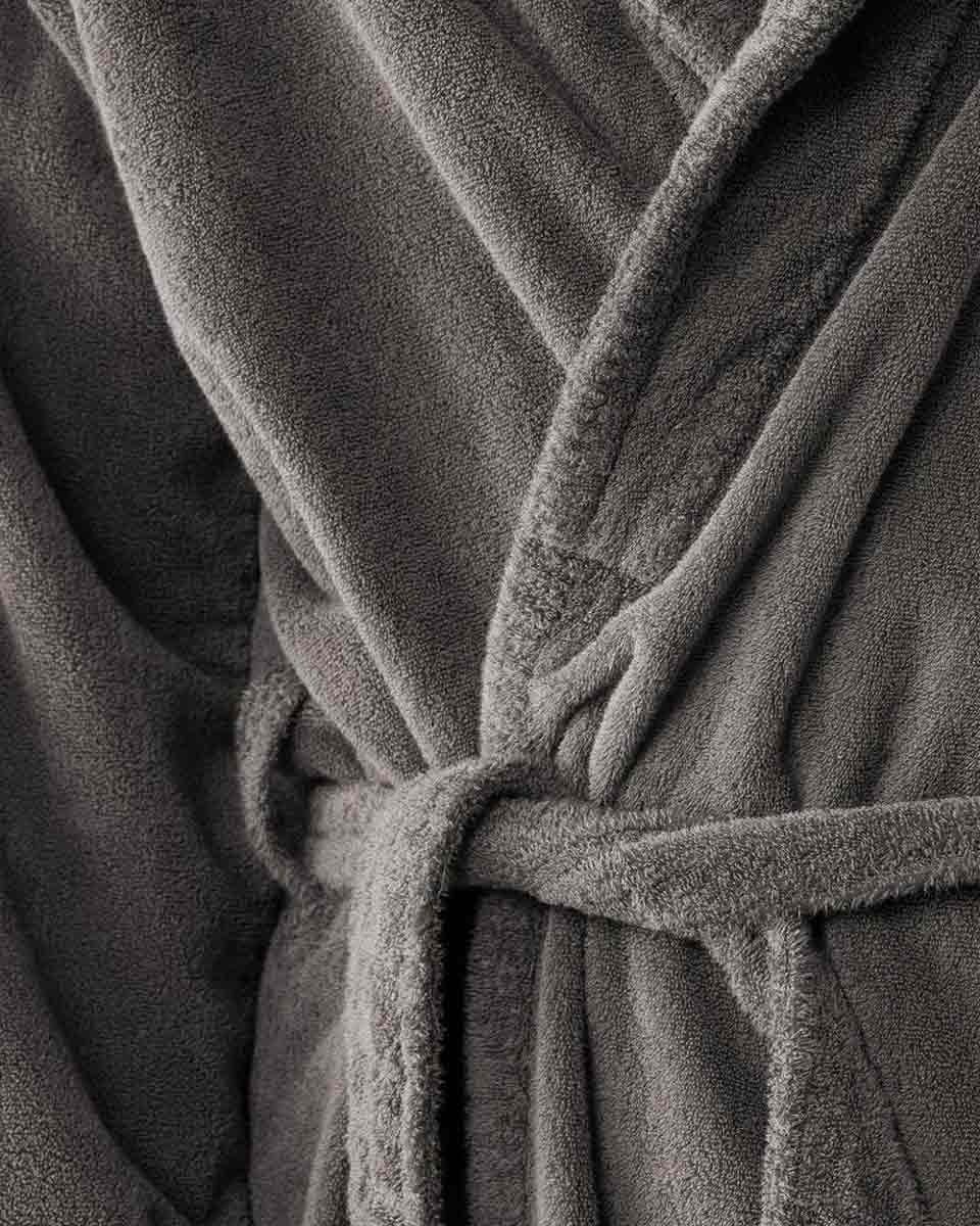 JANGEORGe Interiors & Furniture Society Limonta Crisp Bathrobe Fumo