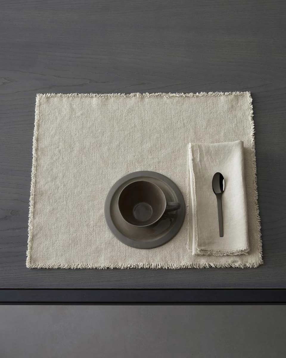 JANGEORGe Interiors & Furniture Society Limonta Maya Placemat Mastice