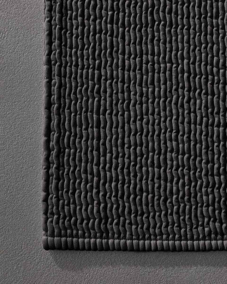 JANGEORGe Interiors & Furniture Society Limonta Pliss Bath Mat Anthracite