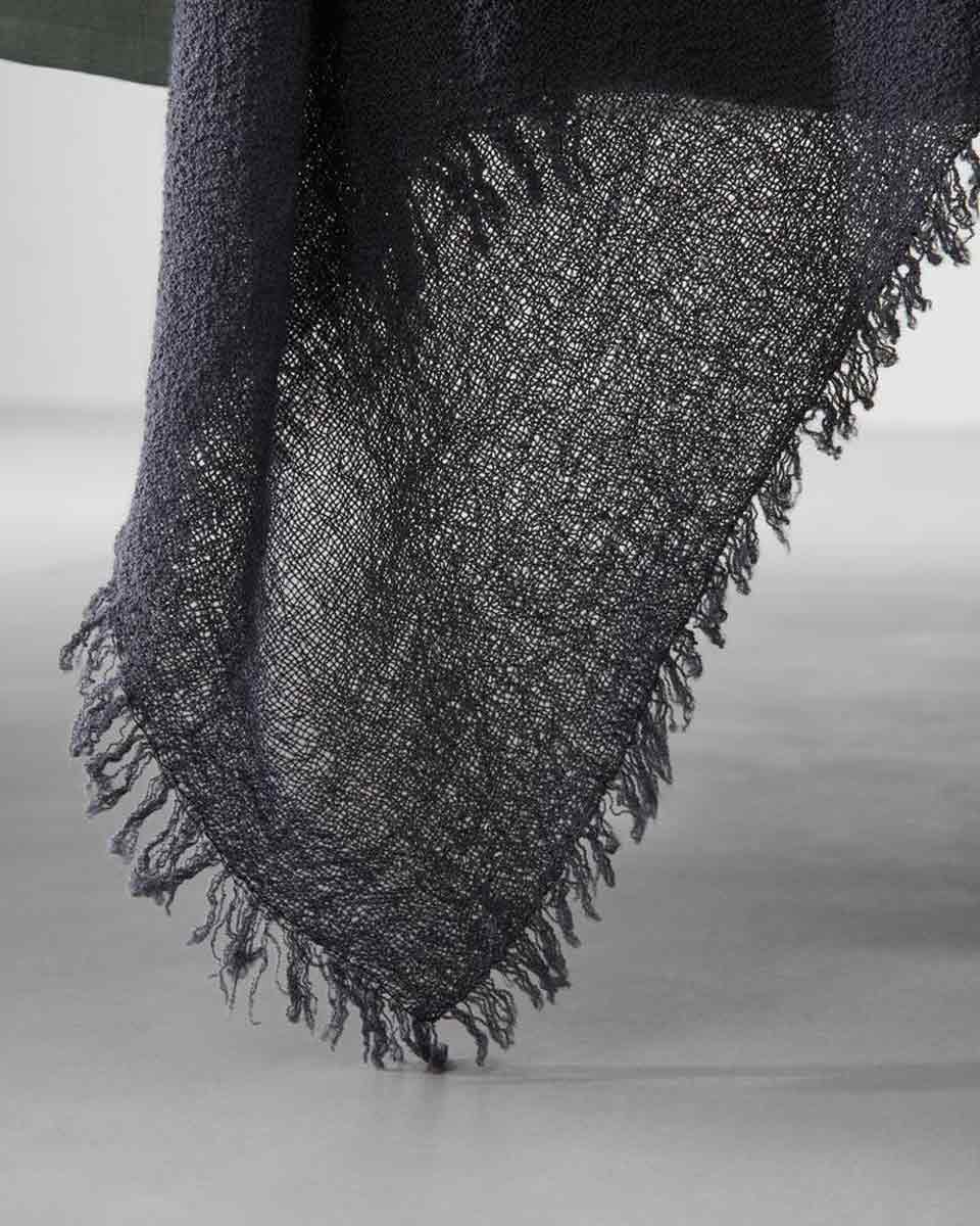 JANGEORGe Interiors & Furniture Society Limonta Single Throw Anthracite