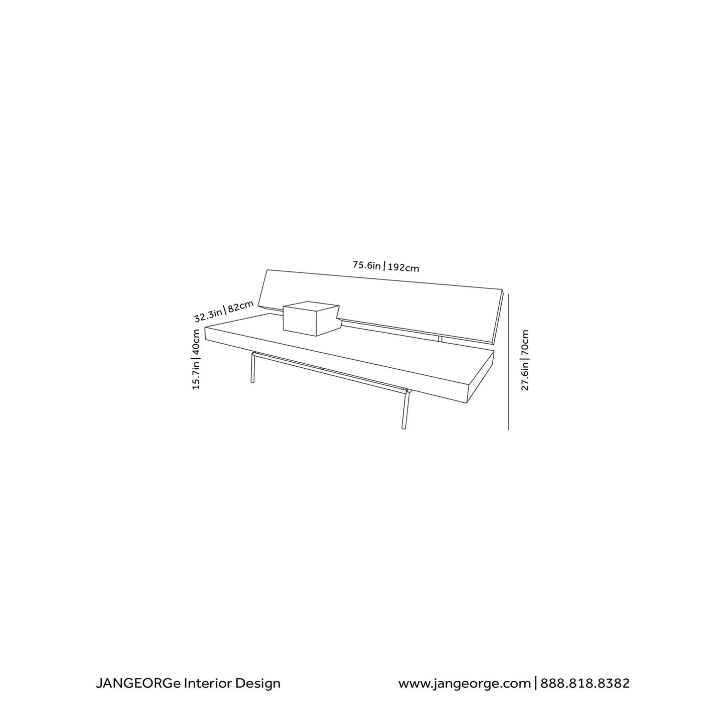 JANGEORGe Interiors & Furniture Spectrum Design BR 02 Sofa Bed