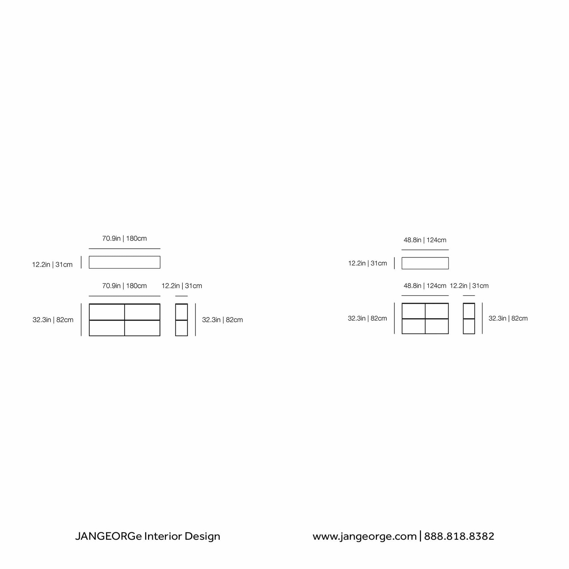 JANGEORGe Interiors & Furniture Zeus Slim Irony Sideboard